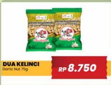 Promo Harga Dua Kelinci Kacang Rasa Bawang 80 gr - Yogya
