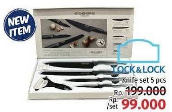 Promo Harga LOCK & LOCK Kitchen Knife Set 5 pcs - LotteMart
