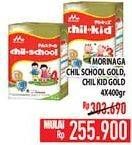 Promo Harga Morinaga Chil Scholl Gold, Chil Kid Gold 4x400g  - Hypermart