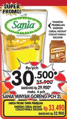 Promo Harga Sania Minyak Goreng 2000 ml - Superindo