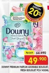 Promo Harga Downy Premium Parfum Adorable Bouquet, Fresh Bouquet 1450 ml - Superindo