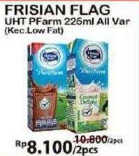 Promo Harga FRISIAN FLAG Susu UHT Purefarm All Variants per 2 box 225 ml - Alfamart