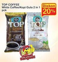 Promo Harga TOP COFFEE White Coffee / Kopi Gula 2 in 1  - Indomaret