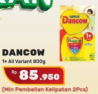 Promo Harga DANCOW Nutritods 1+ Cokelat, Madu, Vanila 800 gr - Yogya