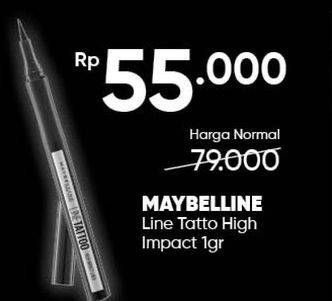 Promo Harga MAYBELLINE Line Tattoo High Impact Liner Intense Black 1 gr - Guardian