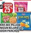 Promo Harga Krisbee Pillow/Nissin Kelapa Ijo/Oishi Panchos  - Hypermart