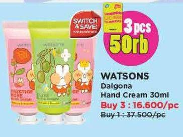 Promo Harga Watsons Dalgona Hand Cream 30 ml - Watsons