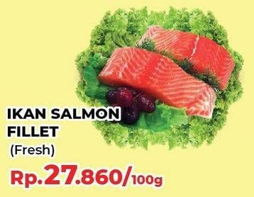 Promo Harga Salmon Fillet per 100 gr - Yogya