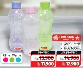 Promo Harga LION STAR NH-66 Botol Air Hydro 600 ml - Lotte Grosir