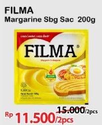 Promo Harga Filma Margarin 200 gr - Alfamart