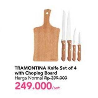 Promo Harga TRAMONTINA Knife Set  - Carrefour