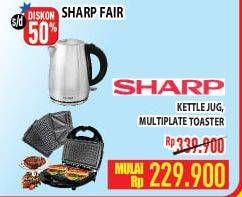 Promo Harga SHARP Kettle Jug/Multiplate Toaster  - Hypermart