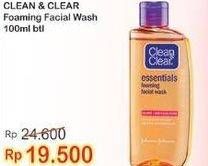 Promo Harga CLEAN & CLEAR Facial Wash Foaming 100 ml - Indomaret