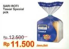 Promo Harga SARI ROTI Roti Tawar Special All Variants 370 gr - Indomaret