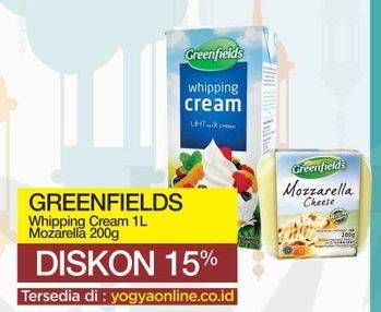 Promo Harga GREENFIELDS Whipping Cream/Mozzarella Cheese  - Yogya