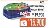 Promo Harga AICE Sundae Alpukat Strawberry 800 ml - Hypermart