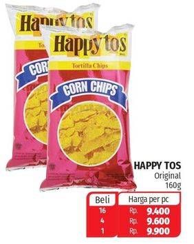 Promo Harga HAPPY TOS Tortilla Chips 160 gr - Lotte Grosir