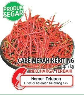 Promo Harga Cabe Merah Keriting  - Lotte Grosir