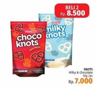 Promo Harga Knots Milky & Chocolate  - LotteMart