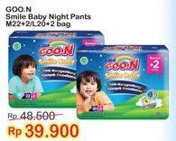 Promo Harga GOON Smile Baby Night Pants M22+2, L20+2  - Indomaret