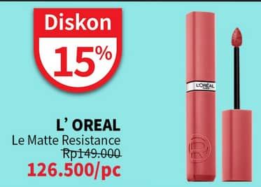 Promo Harga Loreal Infallible Matte Resistance Liquid Lipstick  - Guardian
