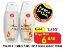 Promo Harga Viva Milk Cleanser/Face Tonic  - Superindo