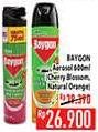 Promo Harga BAYGON Insektisida Spray Cherry Blossom, Orange Blossom 600 ml - Hypermart