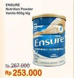 Promo Harga ENSURE Nutrition Powder FOS Vanila 900 gr - Indomaret