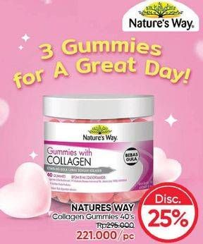 Promo Harga NATURES WAY Beauty Collagen Gummies 40 pcs - Guardian