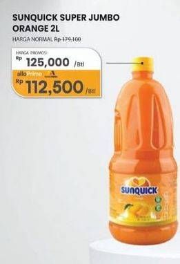 Promo Harga Sunquick Minuman Sari Buah Orange 2000 ml - Carrefour