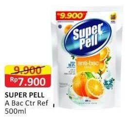 Promo Harga SUPER PELL Pembersih Lantai Anti Bac Citrus 500 ml - Alfamart