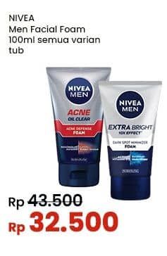 Promo Harga Nivea Men Facial Foam All Variants 100 ml - Indomaret