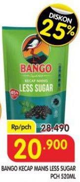 Promo Harga Bango Kecap Manis Less Sugar 520 ml - Superindo