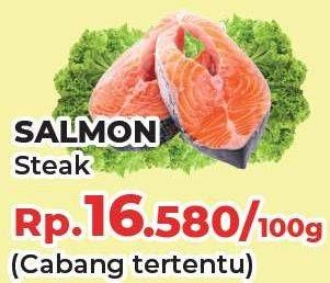 Promo Harga Salmon Steak per 100 gr - Yogya