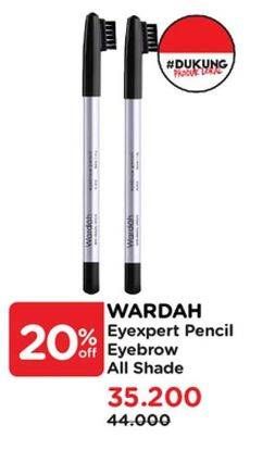 Promo Harga Wardah Eyexpert Eyebrow All Variants 1 gr - Watsons