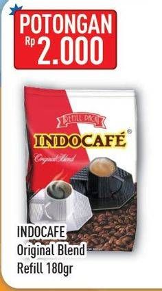 Promo Harga Indocafe Original Blend 180 gr - Hypermart