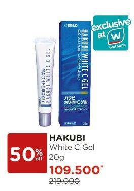 Promo Harga SATO Hakubi White C Gel 20 gr - Watsons