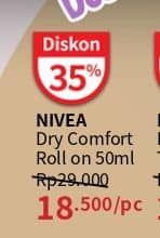 Promo Harga Nivea Deo Roll On 50 ml - Guardian