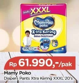 Promo Harga Mamy Poko Pants Xtra Kering XXXL20 20 pcs - TIP TOP
