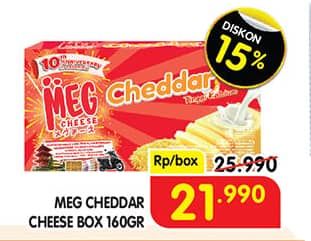Promo Harga MEG Cheddar Cheese 165 gr - Superindo