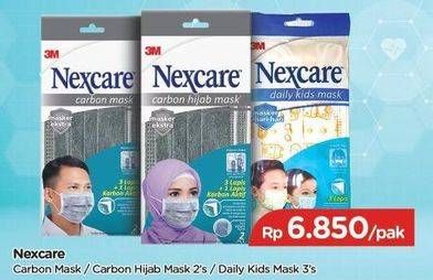 Promo Harga Nexcare Masker Carbon/Carbon Hijab/Daily Kids  - TIP TOP