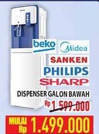 Promo Harga BEKO/ MIDEA/ SANKEN/ PHILIPS/ SHARP Dispenser Galon Bawah  - Hypermart