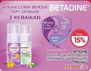 Promo Harga Betadine Feminine Wash Liquid Daily Use Gentle Protection 100 ml - Guardian