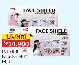 Promo Harga INTER X Face Shield M, L  - Alfamart