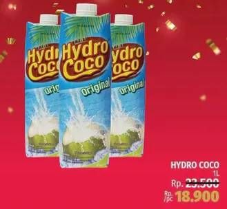 Promo Harga HYDRO COCO Minuman Kelapa Original 1000 ml - LotteMart