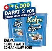 Promo Harga Kalpa Wafer Cokelat Kelapa Share It per 10 pcs 9 gr - Hypermart