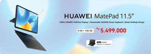 Promo Harga Huawei MatePad 11.5 Inch 8GB + 128GB  - Erafone