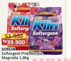 Promo Harga So Klin Softergent Rossy Pink, Purple Lavender, Magnolia Berries 1800 gr - Alfamart