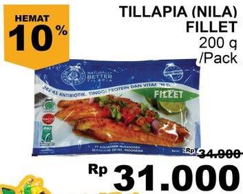 Promo Harga Ikan Nila Tilapia Fillet 200 gr - Giant