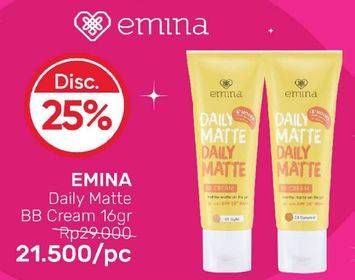 Promo Harga EMINA Daily Matte BB Cream 16 gr - Guardian